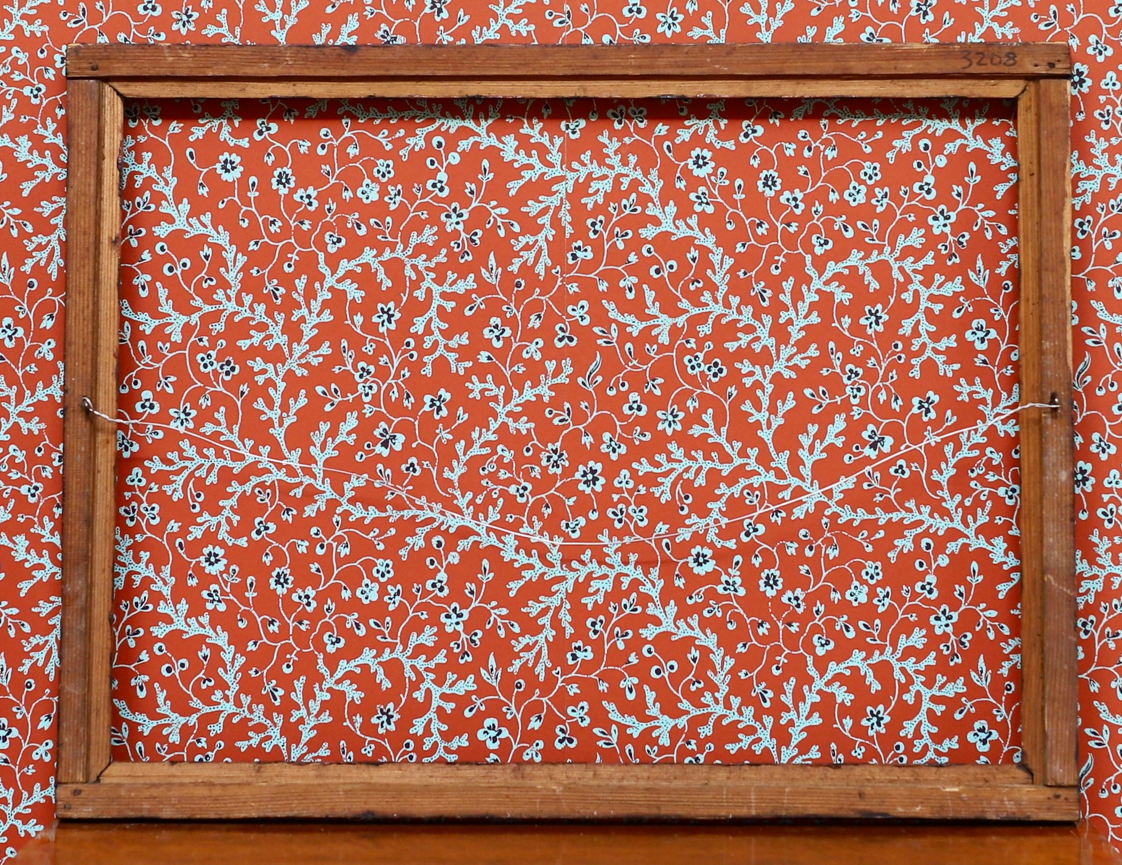 Vintage Art Room Checkered Pattern Tramp Art Frame