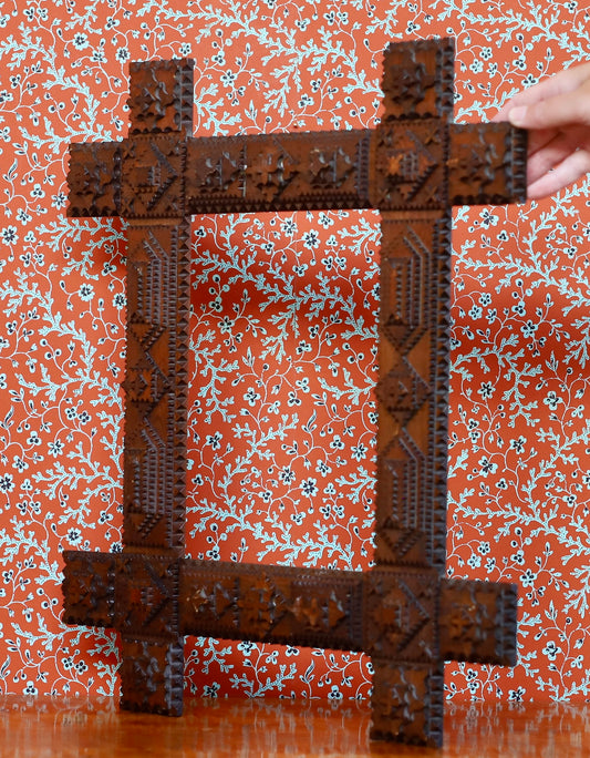 Vintage Art Room Tramp Art Pair of Frames