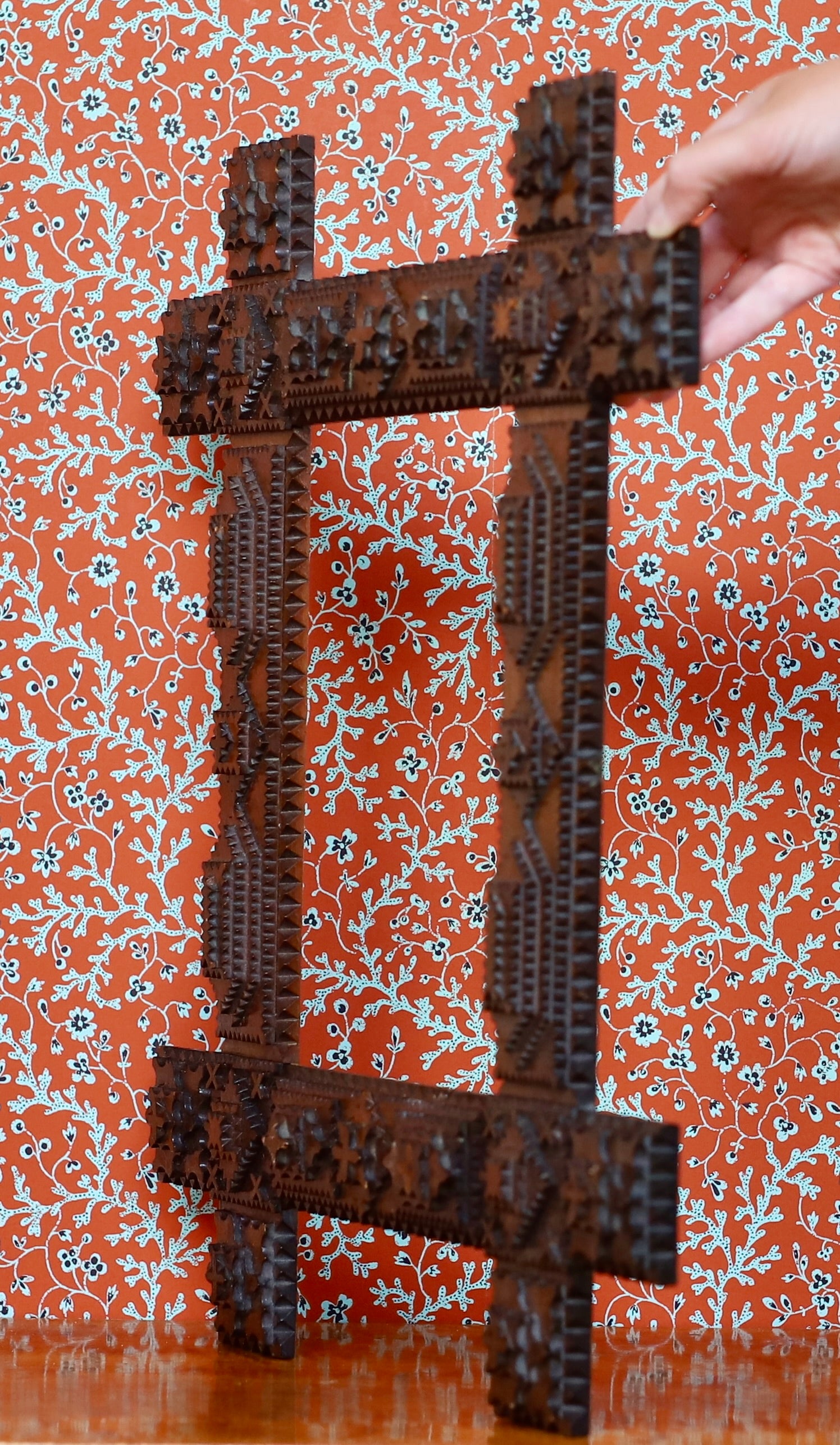 Vintage Art Room Tramp Art Pair of Frames