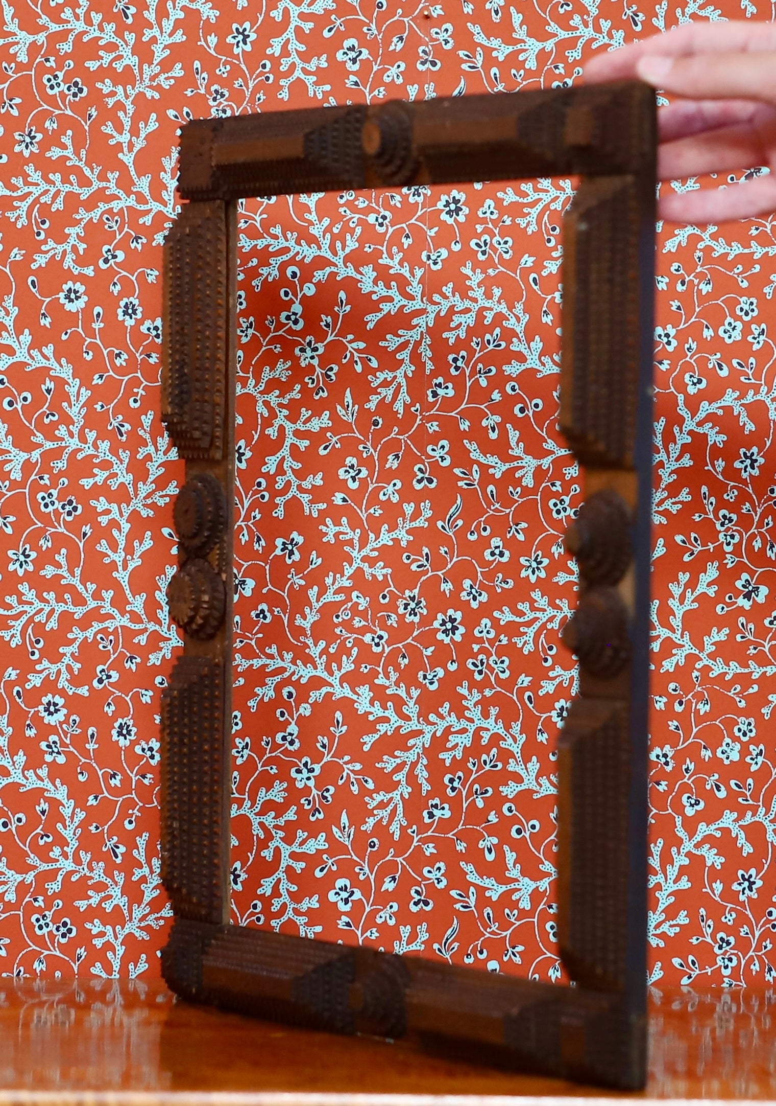 Vintage Art Tramp Art Frame