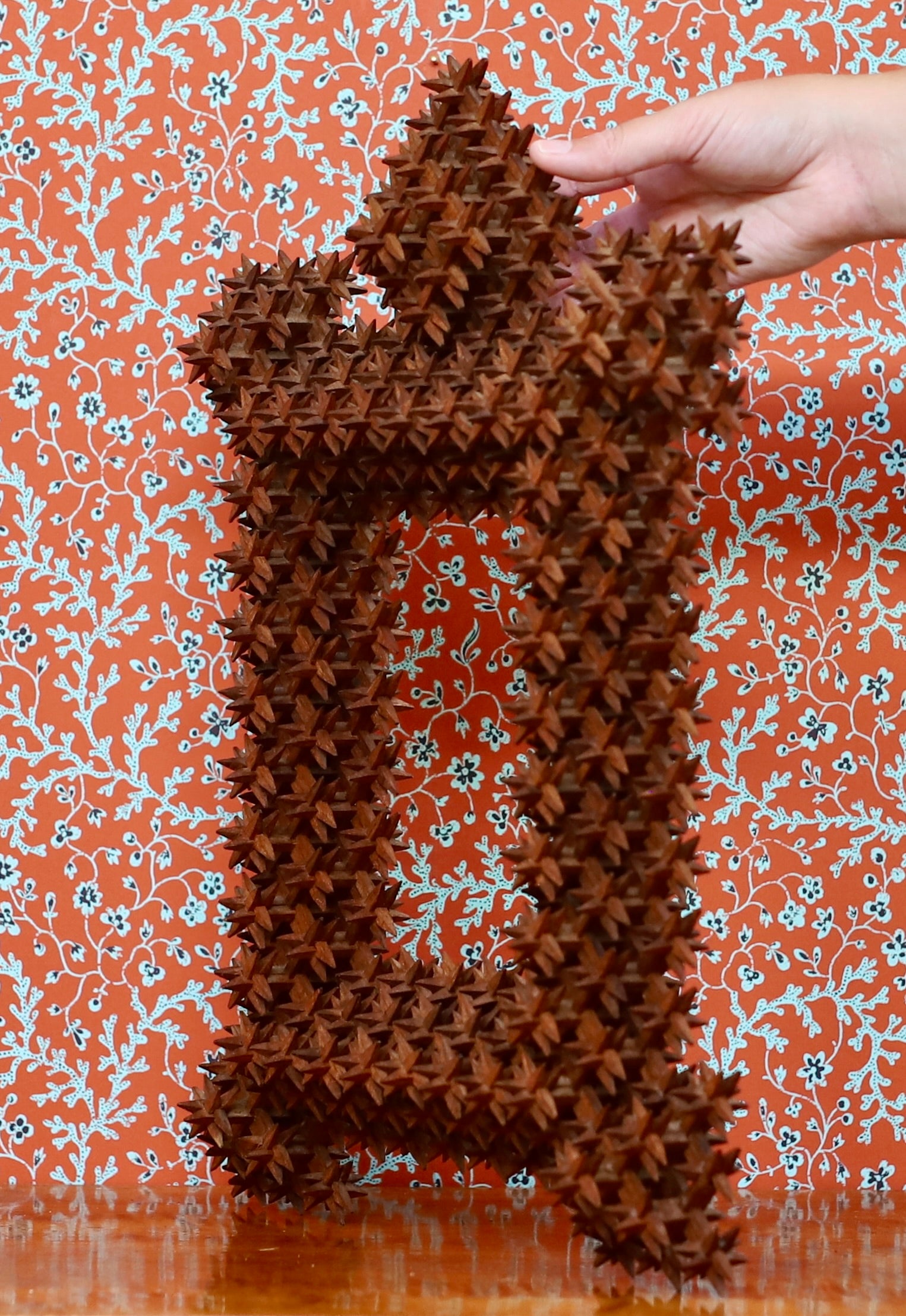 Vintage Art Room Crown of Thorns Tramp Art Frame Sweden