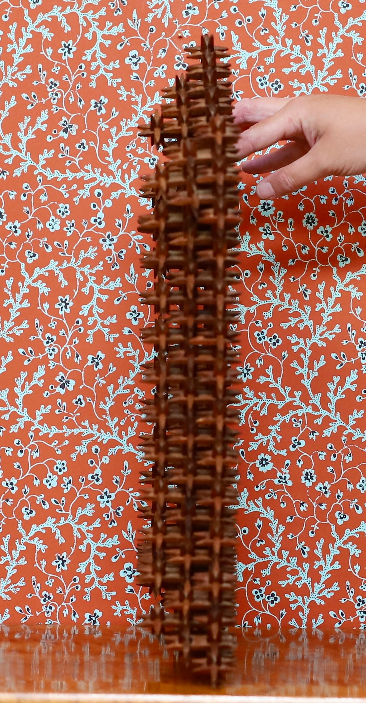 Vintage Art Room Crown of Thorns Tramp Art Frame Sweden