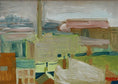Load image into Gallery viewer, Vintage Mid Century Cityscape Oil Painting From Sweden by L Herder