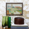 Load image into Gallery viewer, Vintage Mid Century Cityscape Oil Painting From Sweden by L Herder