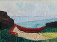 Load image into Gallery viewer, Mid Century Original Coastal Oil Painting From Sweden