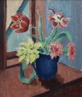 Load image into Gallery viewer, Vintage Mid Century Still Life of Tulips From Sweden