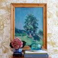 Load image into Gallery viewer, Striking Vintage Landscape Oil Painting From Sweden by E Jacobsson 1944