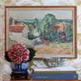 Load image into Gallery viewer, Vintage Art Mid Century Coastal Oil Painting by from Sweden