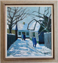 Load image into Gallery viewer, Mid Century Original Oil Painting From Sweden by K Christensen