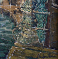 Load image into Gallery viewer, Original Vintage Art Harbor Oil Painting From Sweden