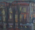 Load image into Gallery viewer, Mid Century Original Parisian Cityscape Oil Painting from Sweden