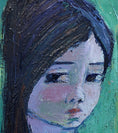 Load image into Gallery viewer, Vintage Art Room Mid Century Girl's Portrait Sweden