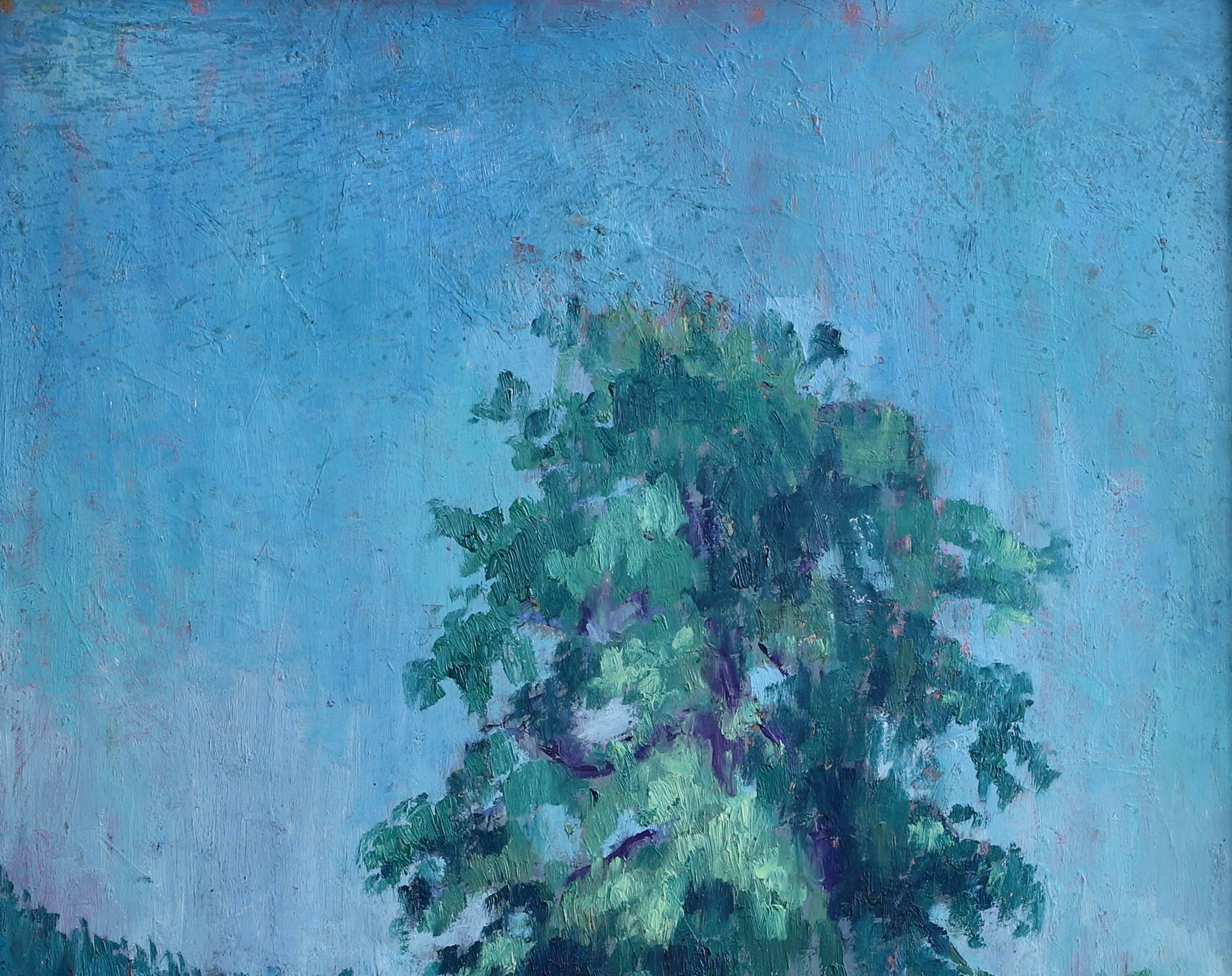 Striking Vintage Landscape Oil Painting From Sweden by E Jacobsson 1944