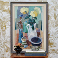 Load image into Gallery viewer, Mid Century Original Still Life Floral Oil Painting Sweden