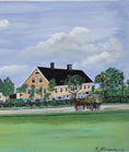 Load image into Gallery viewer, Original Antique Farmhouse Oil Painting from Sweden 1906