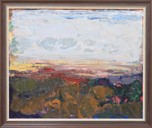 Vintage Art Original Landscape Oil Painting From Sweden