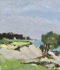 Load image into Gallery viewer, Mid Century Original Landscape Oil Painting From Sweden