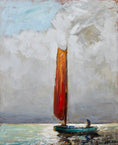 Load image into Gallery viewer, Mid Century Original Oil Painting From Sweden by K Normann