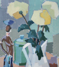 Load image into Gallery viewer, Mid Century Original Still Life Floral Oil Painting Sweden