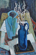 Load image into Gallery viewer, Vintage Mid Century Interior Oil Painting From Sweden by J Bören
