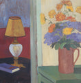 Load image into Gallery viewer, Vintage Mid Century Interior Oil Painting From Sweden 1952