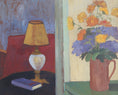 Load image into Gallery viewer, Vintage Mid Century Interior Oil Painting From Sweden 1952