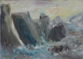 Load image into Gallery viewer, Vintage Art Mid Century Original Coastal Oil Painting From Sweden
