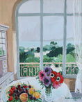Load image into Gallery viewer, Vintage Art Mid Century Interior Scene From Sweden 1977
