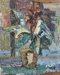 Load image into Gallery viewer, Vintage Mid Century Still Life Oil Painting From Sweden