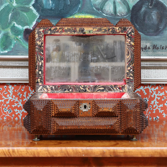 Vintage Art Room Tramp Art Box