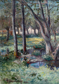Load image into Gallery viewer, Original Vintage Landscape Oil Painting from Sweden