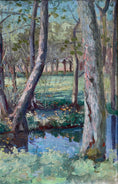Load image into Gallery viewer, Original Vintage Landscape Oil Painting from Sweden