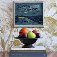 Load image into Gallery viewer, Vintage Mid Century Seascape Oil Painting From Sweden by L Herder