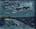 Load image into Gallery viewer, Vintage Mid Century Seascape Oil Painting From Sweden by L Herder