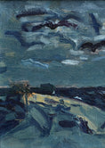 Load image into Gallery viewer, Vintage Mid Century Seascape Oil Painting From Sweden by L Herder
