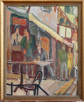 Load image into Gallery viewer, Vintage Art Room Cafe Oil Painting From Sweden
