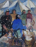 Load image into Gallery viewer, Mid Century Vintage Oil Painting From Sweden by A Hamborn