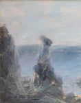 Load image into Gallery viewer, Mid Century Original Coastal Oil Painting From Sweden