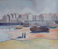 Load image into Gallery viewer, Mid Century Vintage Original Coastal Oil Painting From Sweden