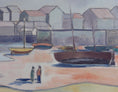 Load image into Gallery viewer, Mid Century Vintage Original Coastal Oil Painting From Sweden