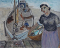 Load image into Gallery viewer, Vintage Art Room Mid Century Original Oil Painting By GS Malm from Sweden