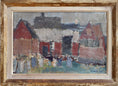 Load image into Gallery viewer, Charming Swedish Vintage Original Village Oil Painting