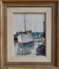 Load image into Gallery viewer, Vintage Art Mid Century Oil Painting from Sweden