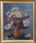 Load image into Gallery viewer, Vintage Art Room Original Still Life Oil Painting from Sweden