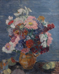 Load image into Gallery viewer, Vintage Art Room Original Still Life Oil Painting from Sweden