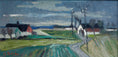 Load image into Gallery viewer, Vintage Farmhouse Oil Painting From Sweden by J Bören