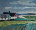 Load image into Gallery viewer, Vintage Farmhouse Oil Painting From Sweden by J Bören