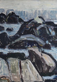 Load image into Gallery viewer, Mid Century Original Coastal Oil Painting From Sweden