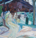Load image into Gallery viewer, Vintage Art Original Winterscape Oil Painting From Sweden 1939