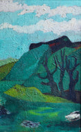 Load image into Gallery viewer, Vintage Art Room Original Landscape Oil Painting by G Turèn Sweden